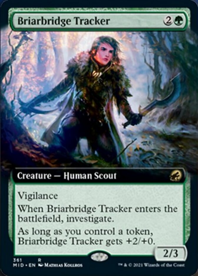 Briarbridge Tracker (Extended Art) [Innistrad: Midnight Hunt] Foil