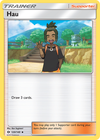 Hau (120/149) [Sun & Moon: Base Set] Reverse Holofoil