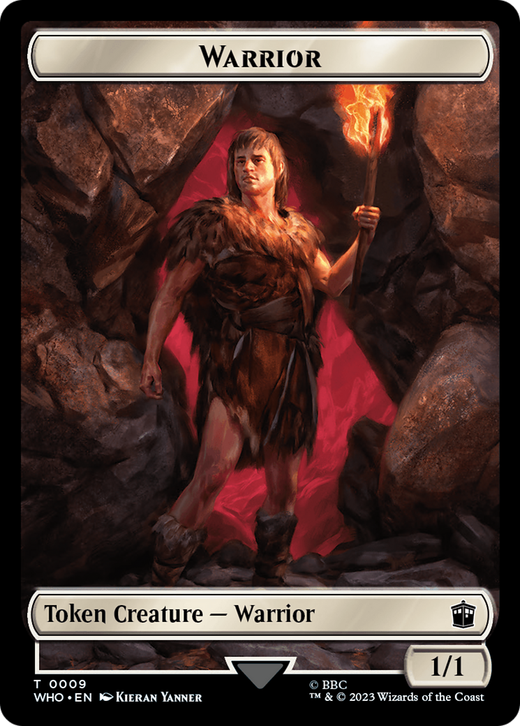 Warrior // Treasure (0028) Double-Sided Token [Doctor Who Tokens] Foil