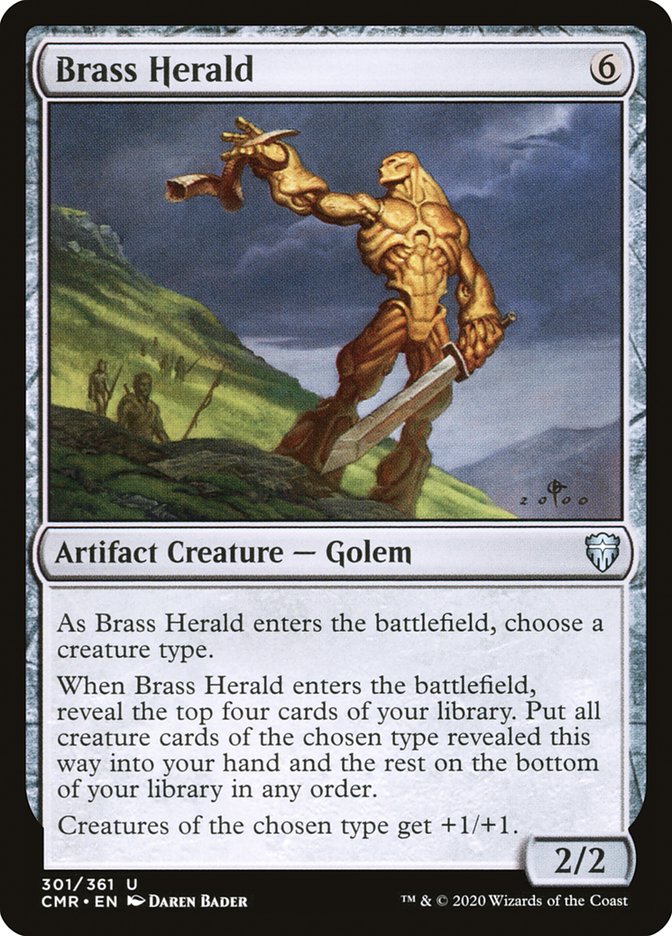 Brass Herald [Commander Legends] Foil
