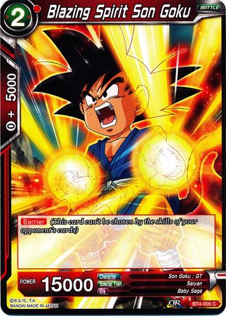 Blazing Spirit Son Goku (BT4-005) [Colossal Warfare] Parallel Foil