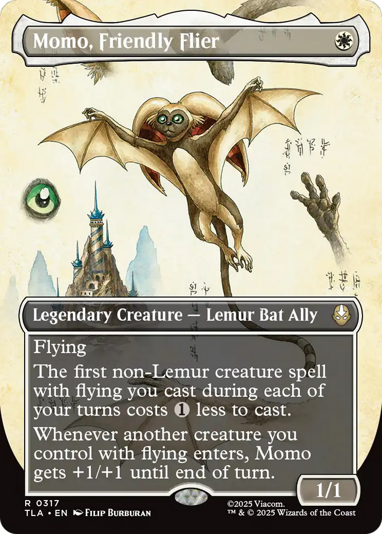 Momo, Friendly Flier (Borderless) [Avatar: The Last Airbender] Foil