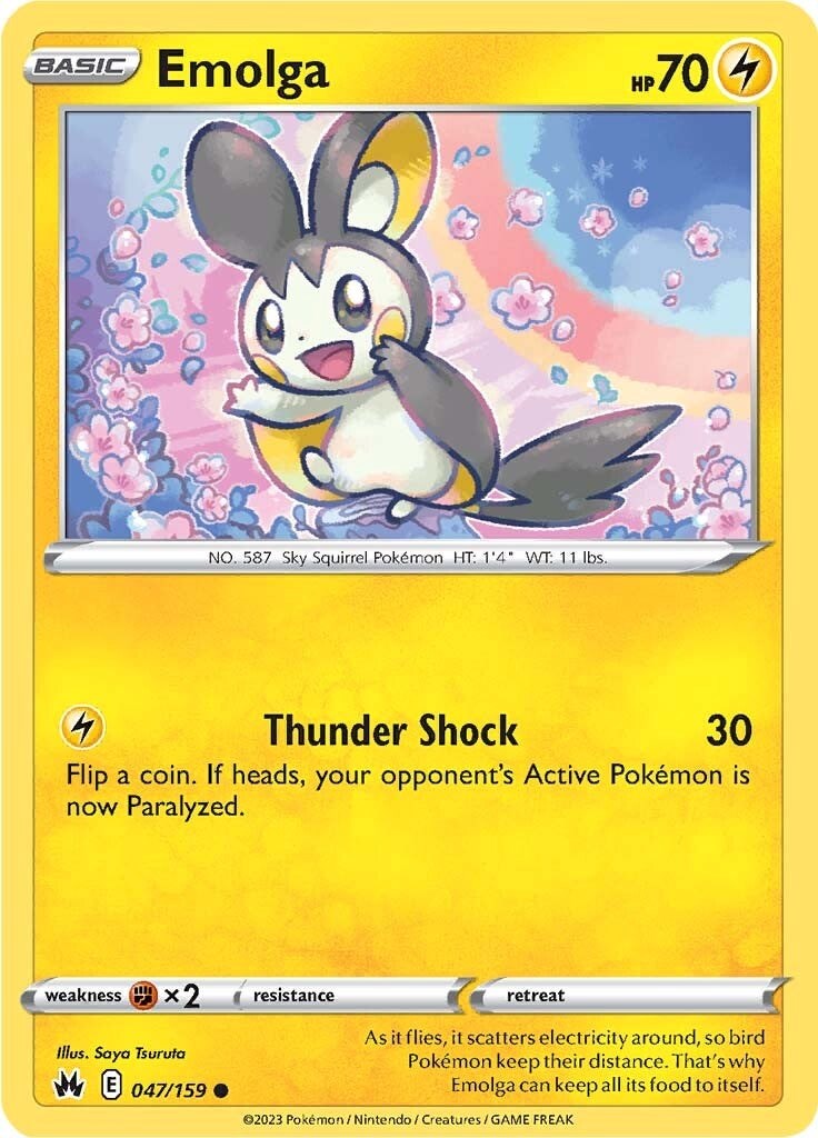 Emolga (047/159) [Sword & Shield: Crown Zenith] Reverse Holofoil