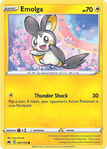Emolga (047/159) [Sword & Shield: Crown Zenith] Reverse Holofoil
