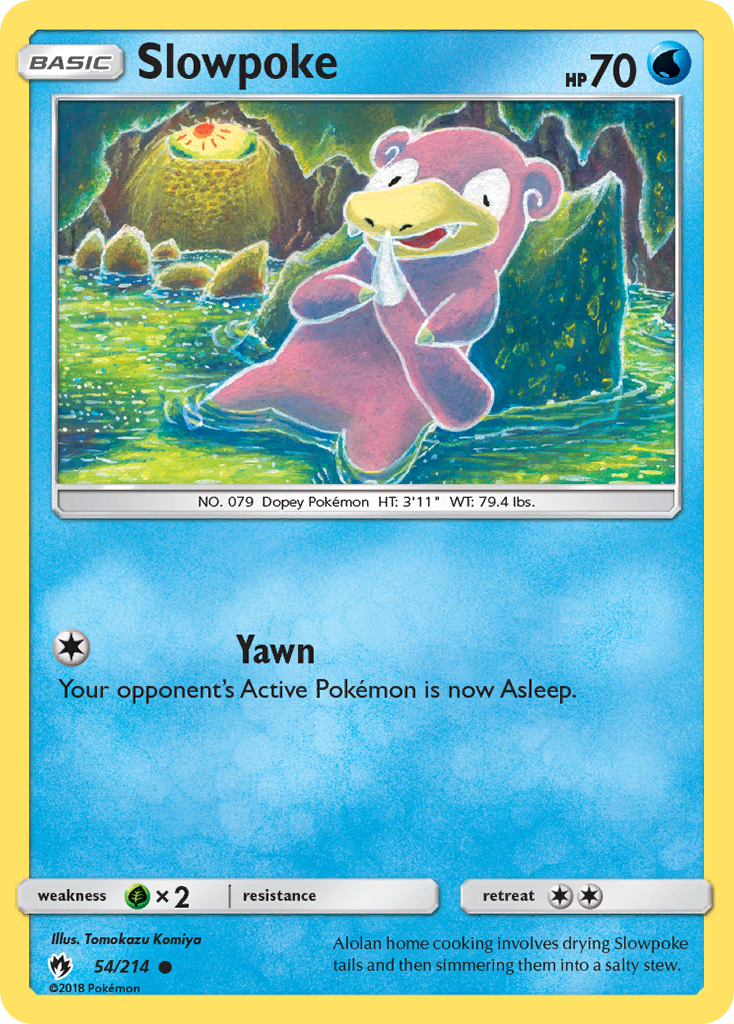 Slowpoke (54/214) [Sun & Moon: Lost Thunder] Reverse Holofoil