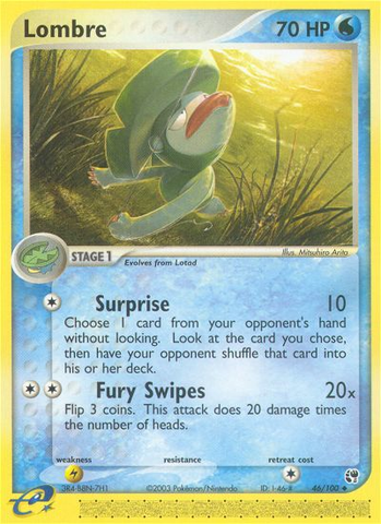 Lombre (46/100) [EX: Sandstorm] Reverse Holofoil