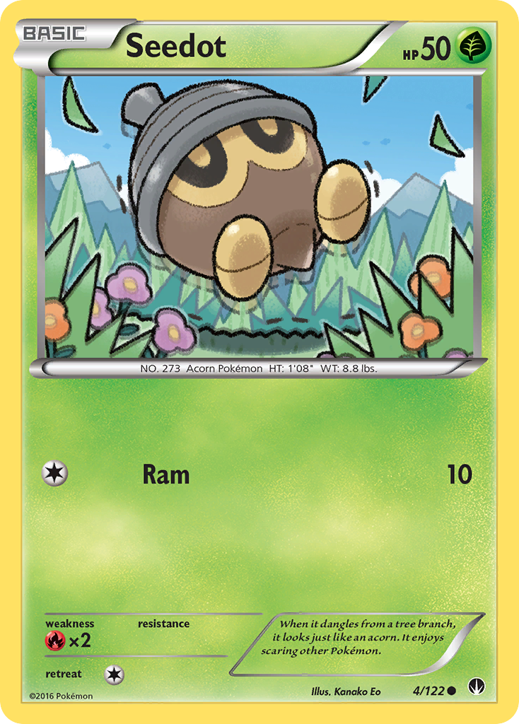 Seedot (4/122) [XY: BREAKpoint] Reverse Holofoil