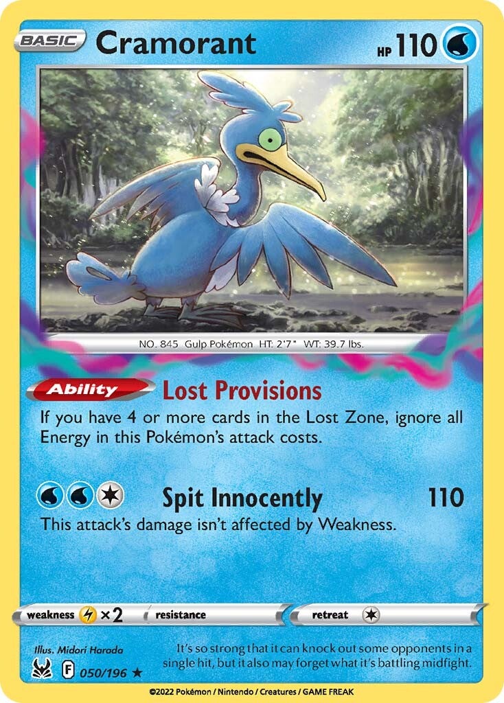 Cramorant (050/196) [Sword & Shield: Lost Origin] Reverse Holofoil