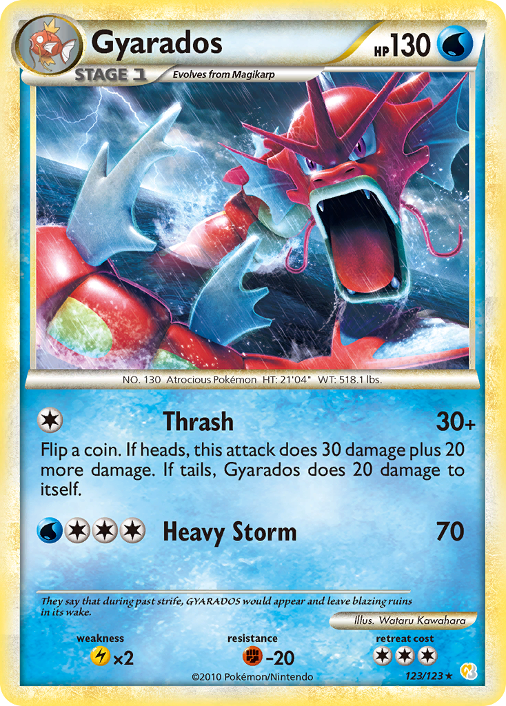 Gyarados (123/123) [HeartGold & SoulSilver: Base Set] Reverse Holofoil