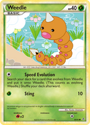 Weedle (69/95) [HeartGold & SoulSilver: Unleashed] Reverse Holofoil