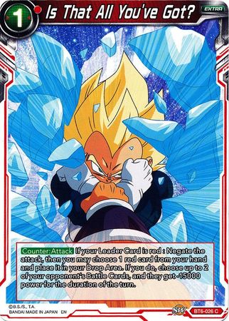 Is That All You've Got? (BT6-026) [Destroyer Kings] Parallel Foil