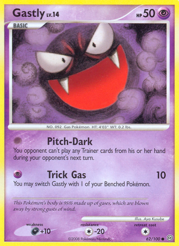Gastly (62/100) [Diamond & Pearl: Stormfront] Reverse Holofoil