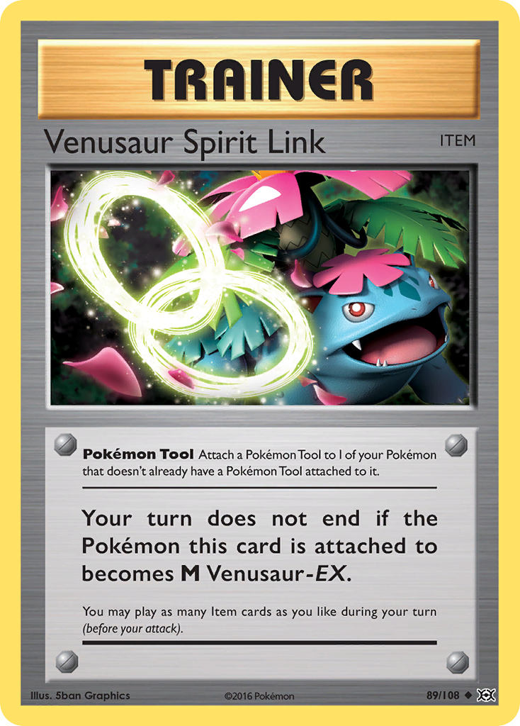 Venusaur Spirit Link (89/108) [XY: Evolutions] Reverse Holofoil