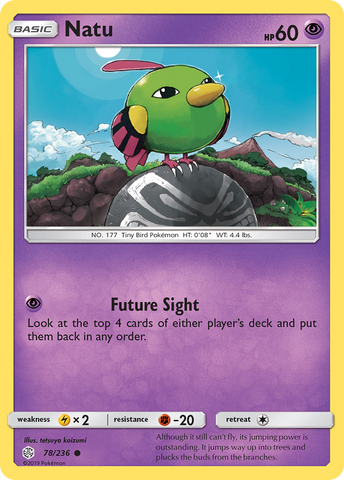 Natu (78/236) [Sun & Moon: Cosmic Eclipse] Reverse Holofoil