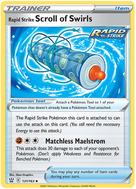 Rapid Strike Scroll of Swirls (131/163) [Sword & Shield: Battle Styles] Reverse Holofoil