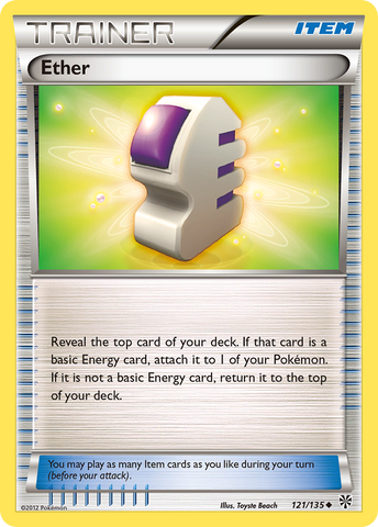 Ether (121/135) [Black & White: Plasma Storm] Reverse Holofoil