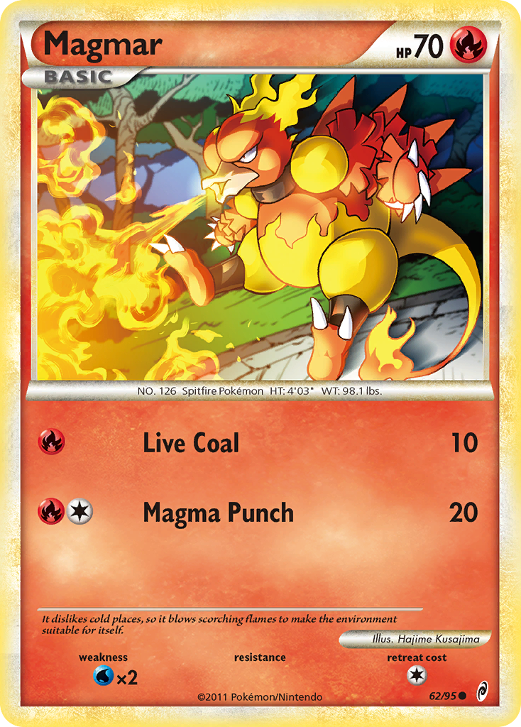 Magmar (62/95) [HeartGold & SoulSilver: Call of Legends] Reverse Holofoil