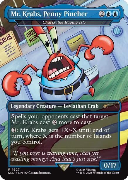 Mr. Krabs, Penny Pincher - Charix, the Raging Isle [Secret Lair Drop Series] Foil