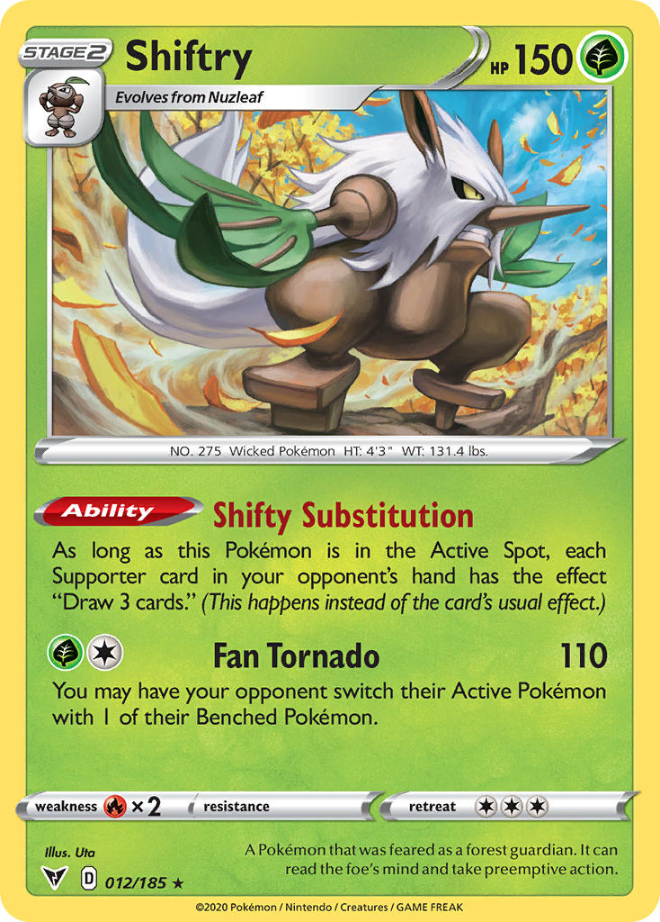 Shiftry (012/185) [Sword & Shield: Vivid Voltage] Reverse Holofoil