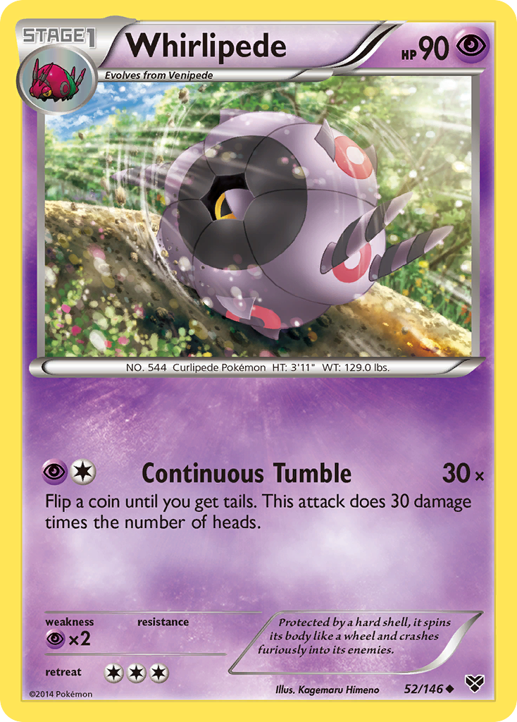 Whirlipede (52/146) [XY: Base Set] Reverse Holofoil