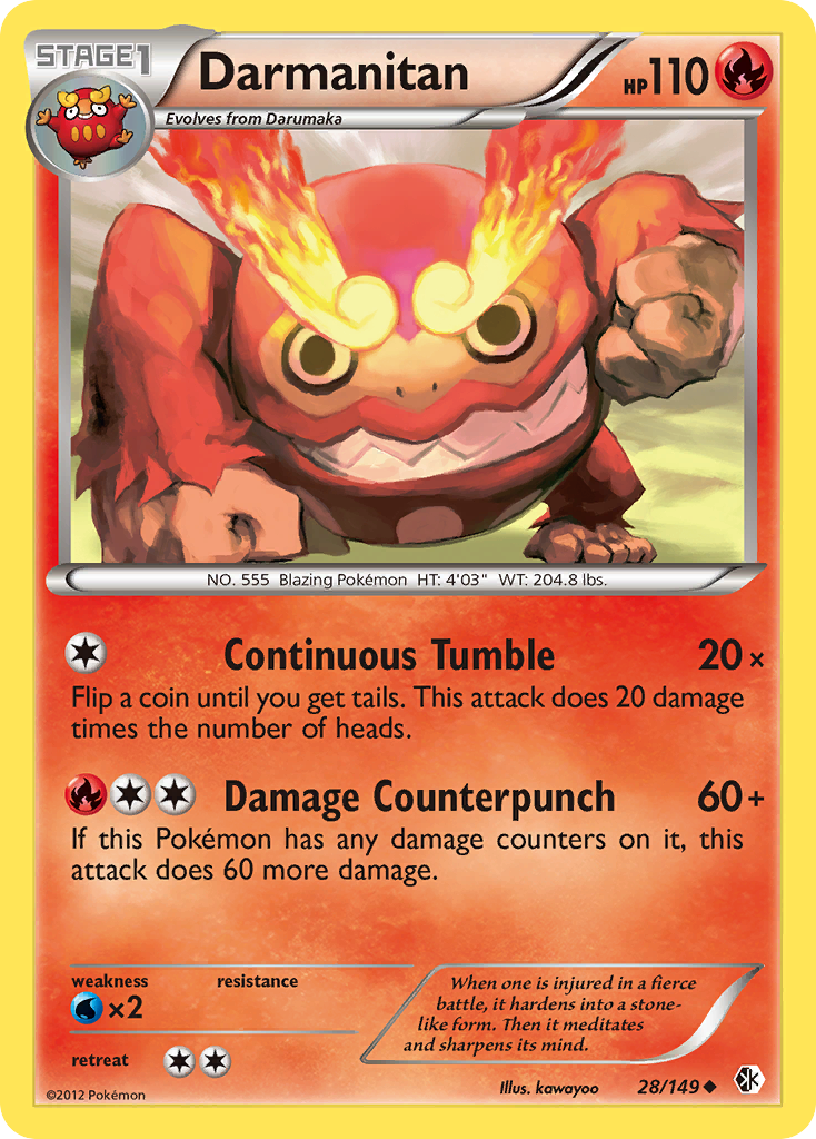 Darmanitan (28/149) [Black & White: Boundaries Crossed] Reverse Holofoil