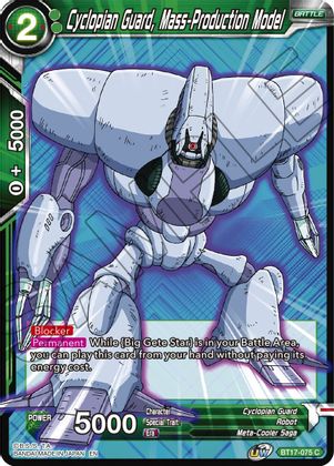 Cyclopian Guard, Mass-Production Model (BT17-075) [Ultimate Squad] Parallel Foil