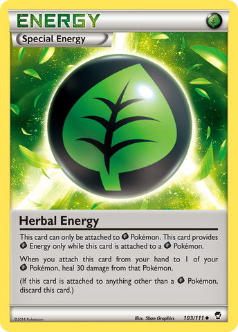 Herbal Energy (103/111) [XY: Furious Fists] Reverse Holofoil