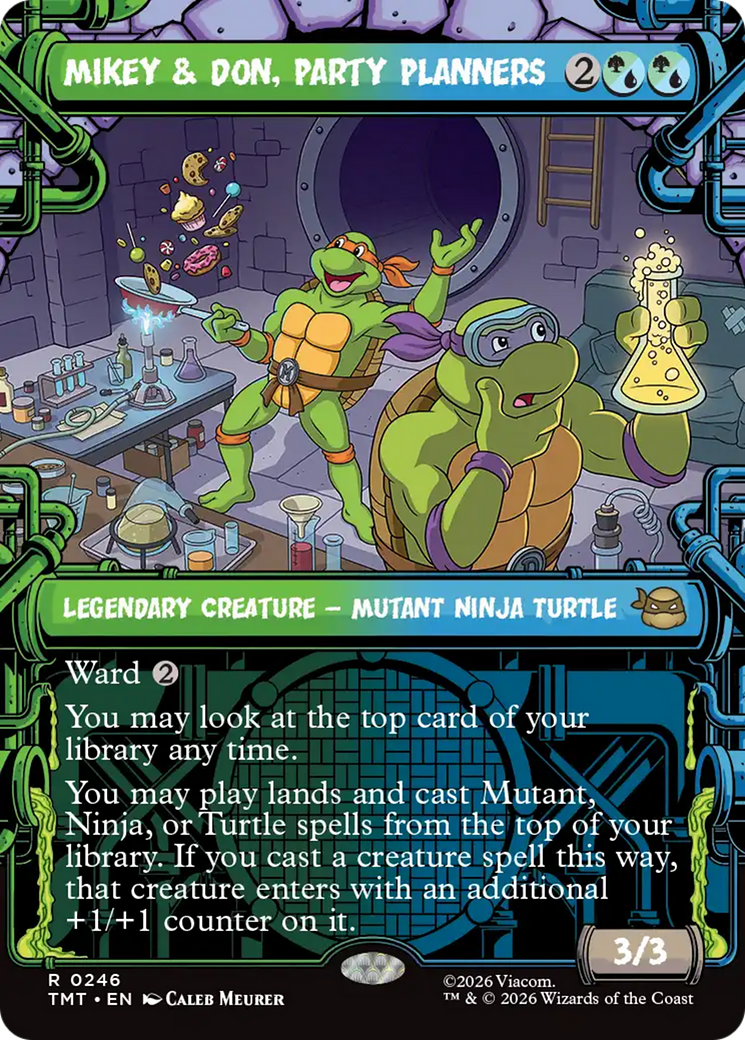 Mikey & Don, Party Planners (Showcase) [Teenage Mutant Ninja Turtles] Foil