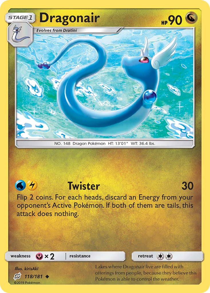 Dragonair (118/181) [Sun & Moon: Team Up] Reverse Holofoil