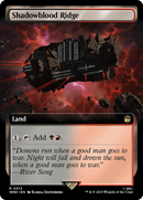 Shadowblood Ridge (Extended Art) [Doctor Who] Foil