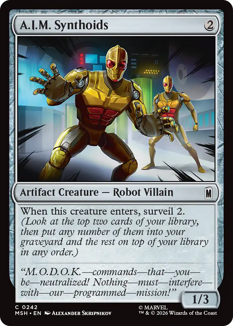 A.I.M. Synthoids [Marvel Super Heroes] Foil