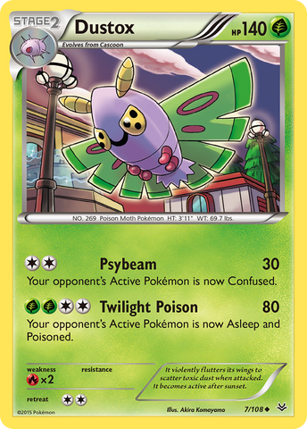 Dustox (7/108) [XY: Roaring Skies] Reverse Holofoil