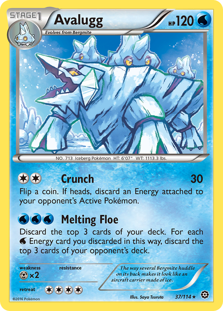 Avalugg (37/114) [XY: Steam Siege] Reverse Holofoil
