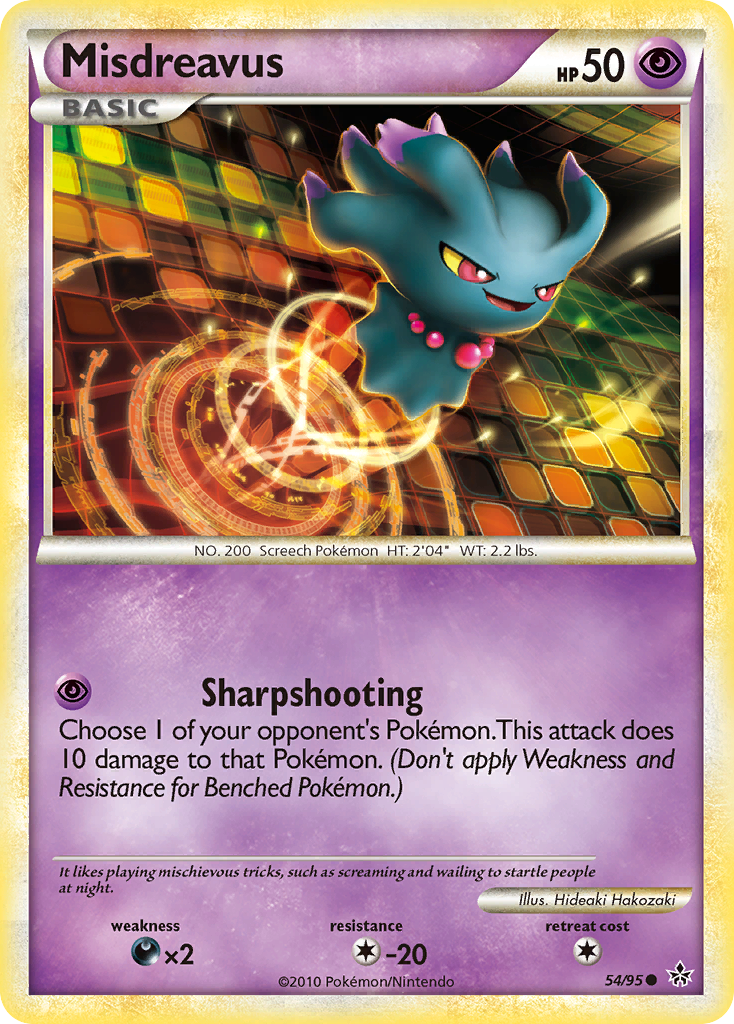 Misdreavus (54/95) [HeartGold & SoulSilver: Unleashed] Reverse Holofoil