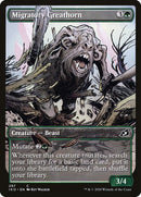 Migratory Greathorn (Showcase) [Ikoria: Lair of Behemoths] Foil