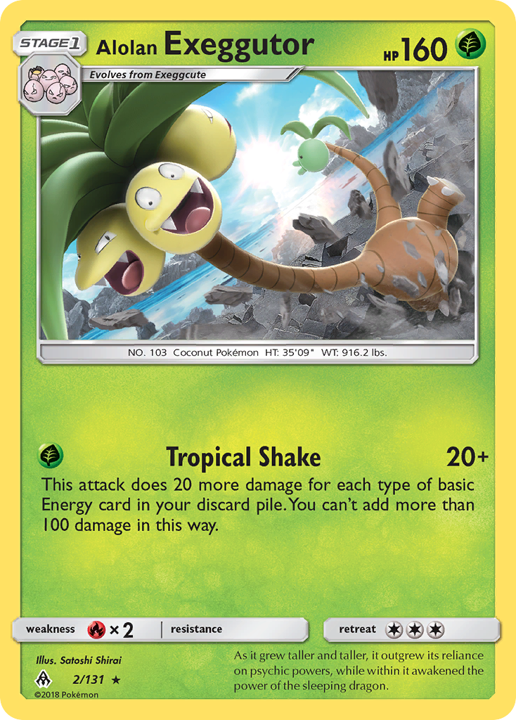 Alolan Exeggutor (2/131) [Sun & Moon: Forbidden Light] Reverse Holofoil