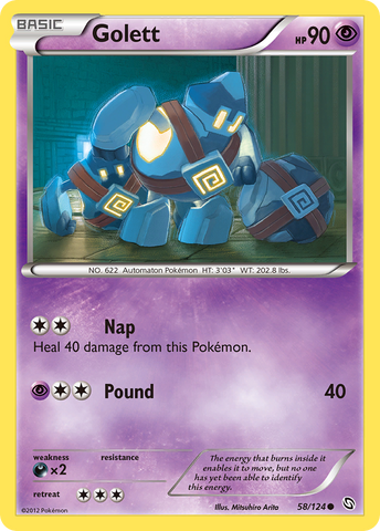 Golett (58/124) [Black & White: Dragons Exalted] Reverse Holofoil