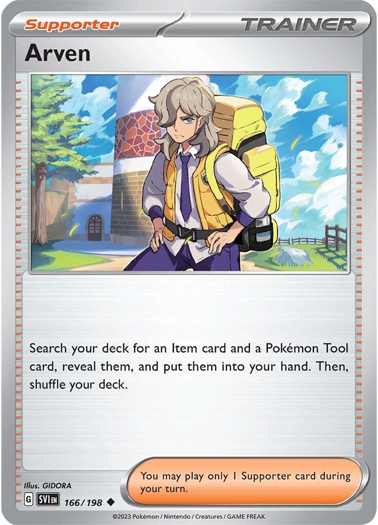 Arven (166/198) [Scarlet & Violet: Base Set] Reverse Holofoil