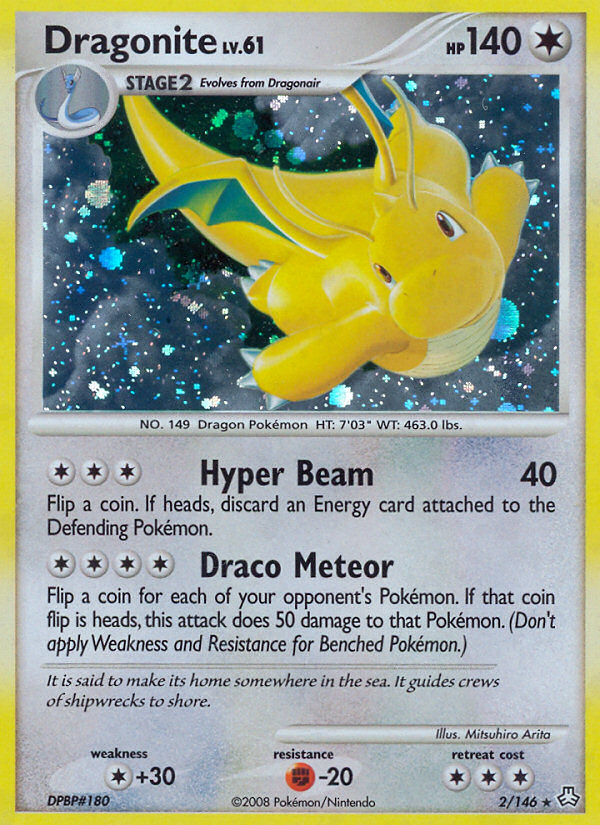 Dragonite (2/146) [Diamond & Pearl: Legends Awakened] Reverse Holofoil