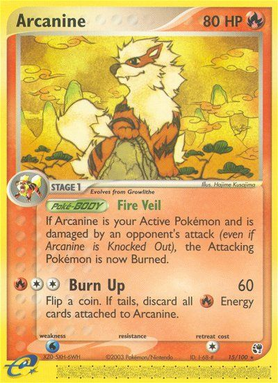 Arcanine (15/100) [EX: Sandstorm] Reverse Holofoil