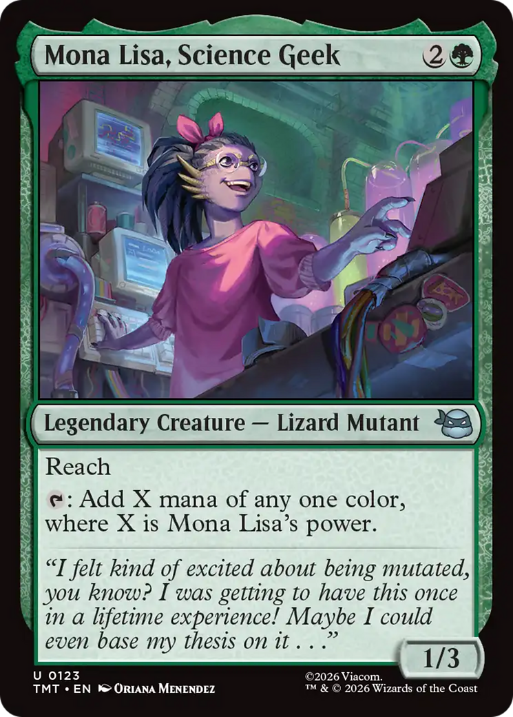 Mona Lisa, Science Geek [Teenage Mutant Ninja Turtles] Foil