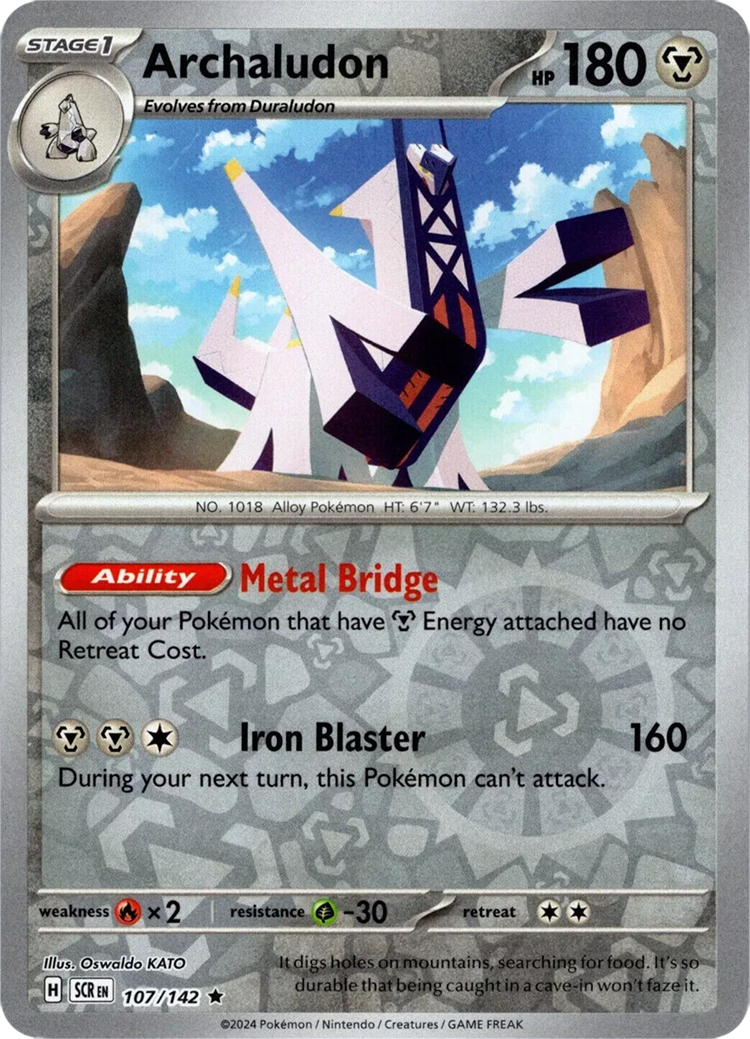 Archaludon (107/142) [Scarlet & Violet: Stellar Crown] Reverse Holofoil