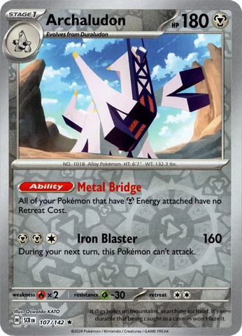 Archaludon (107/142) [Scarlet & Violet: Stellar Crown] Reverse Holofoil