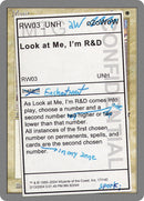 Look at Me, I'm R&D [Unhinged] Foil