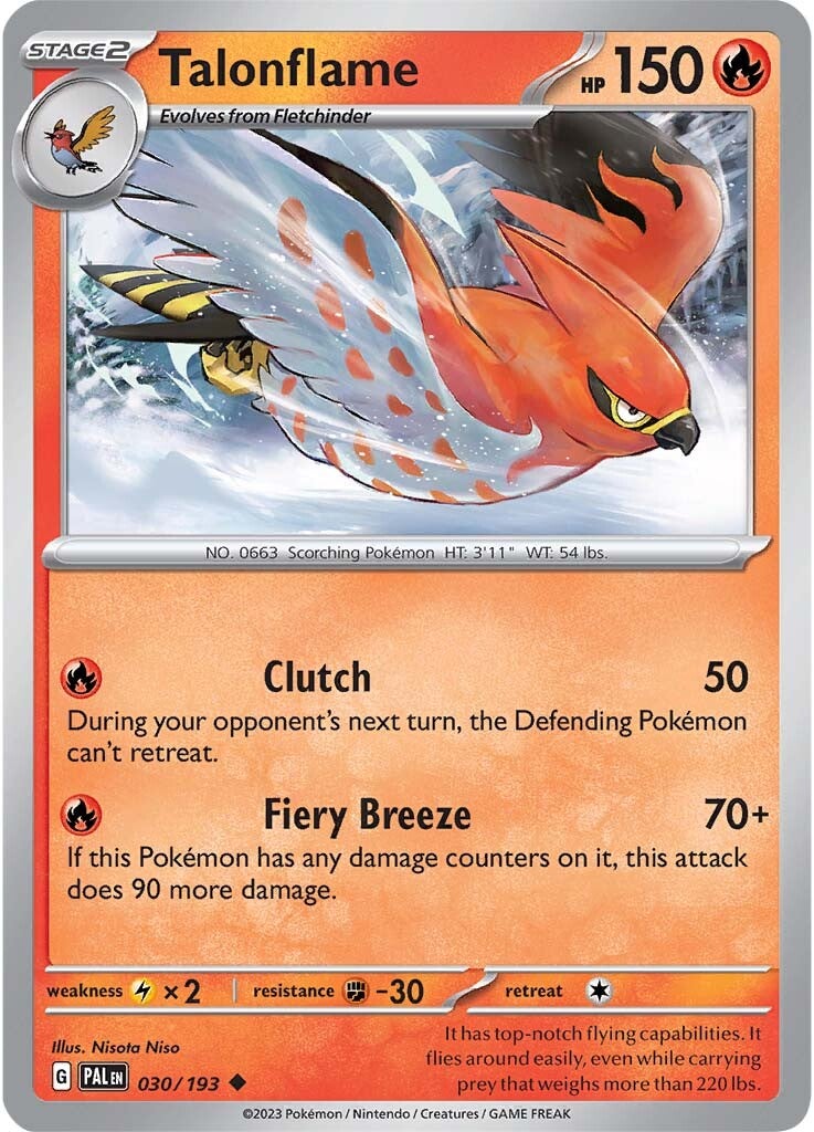 Talonflame (030/193) [Scarlet & Violet: Paldea Evolved] Reverse Holofoil