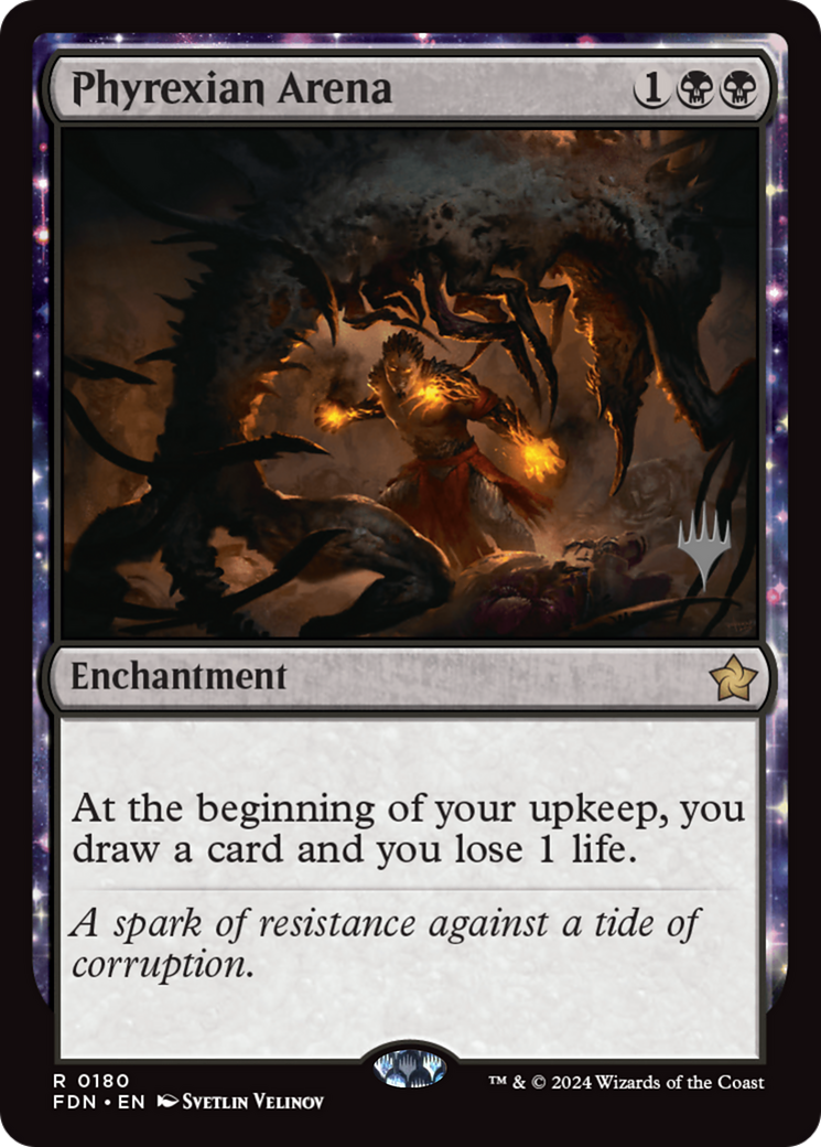 Phyrexian Arena [Foundations Promos] Foil