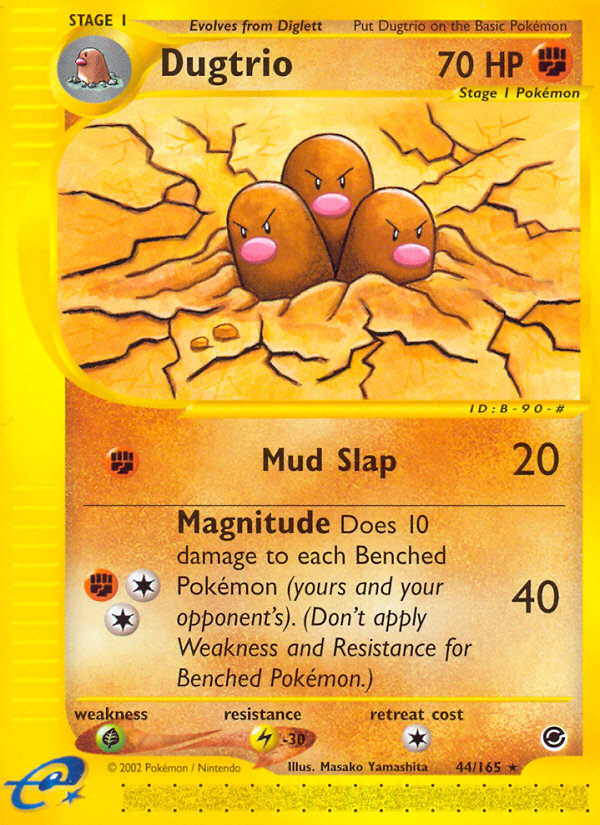 Dugtrio (44/165) [Expedition: Base Set] Reverse Holofoil