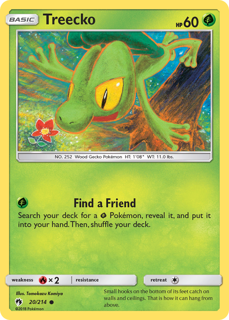 Treecko (20/214) [Sun & Moon: Lost Thunder] Reverse Holofoil
