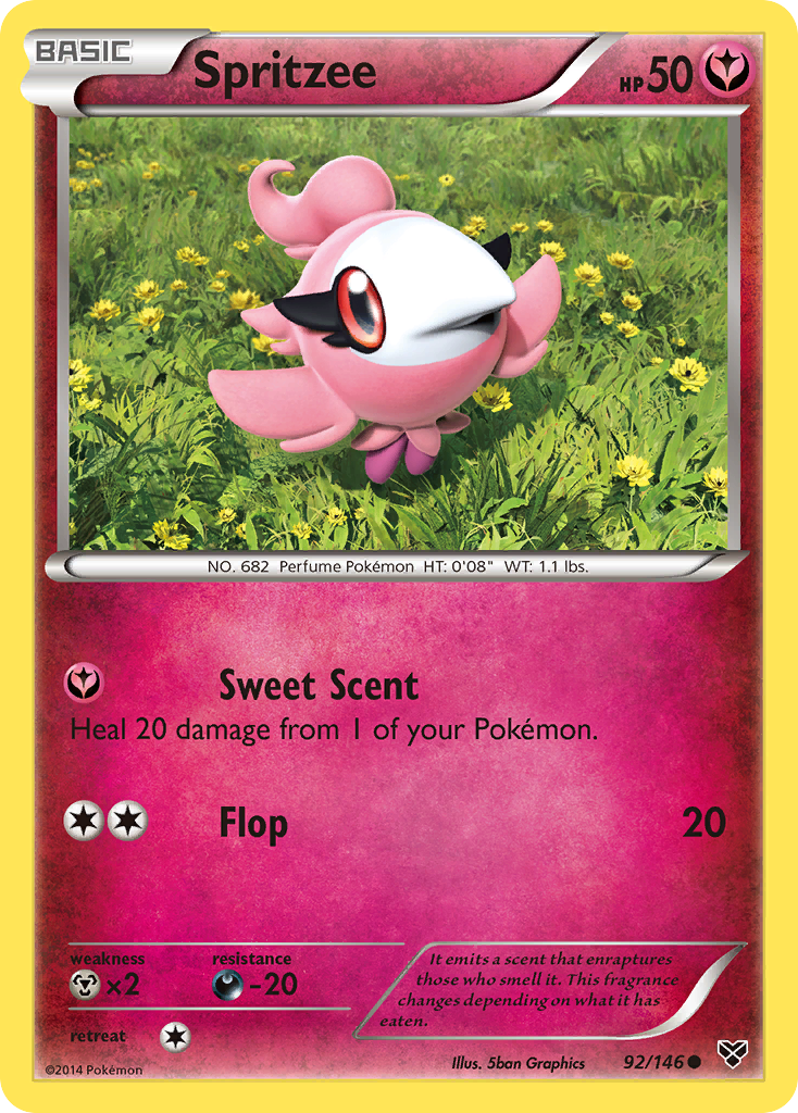 Spritzee (92/146) [XY: Base Set] Reverse Holofoil
