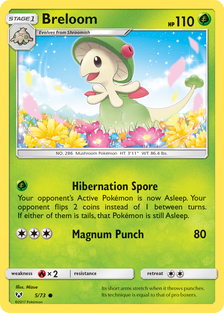 Breloom (5/73) [Sun & Moon: Shining Legends] Reverse Holofoil